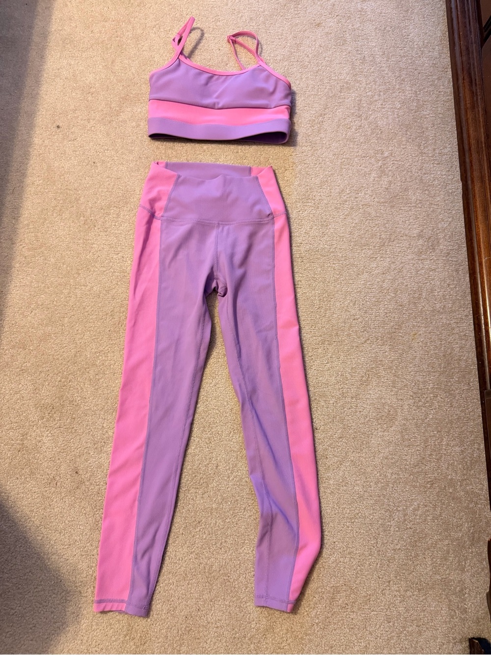 WILO the Label - Women’s Pink & Lavender Active Two-Piece Set